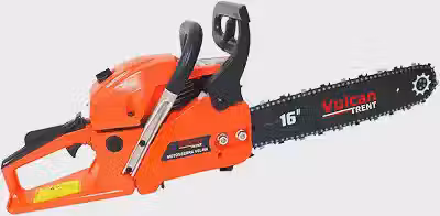 Motosserra a Gasolina 2T Vulcan Trent 45cc 2.3HP Sabre Ponta Rolante 16' Corrente 3/8 x 1.5mm VSL450