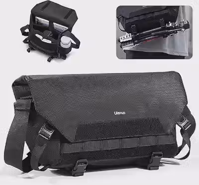 ULANZI Sling Camera Case com suporte para tripé, bolsa de ombro tática para câmera pequena e compacta para câmeras DSLR/SLR/sem espelho, bolsa à prova d'água para corpo cruzado