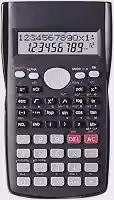 Calculadora Científica Premium, Display Duplo, 240 Funções, Desligamento Automático, Cor Preta, Para Engenharia, Física e Química, ESTUDOS