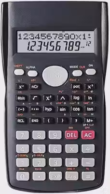 Calculadora Científica Premium, Display Duplo, 240 Funções, Desligamento Automático, Cor Preta, Para Engenharia, Física e Química, ESTUDOS