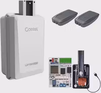 Kit Motor Portão Basculante Automático Lifter C250 Contel 220v 500kg 1,5m 2 Controles