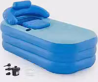 Azul, 160*84*74 cm, Equipado com Uma Bomba de Ar Elétrica de 110 V, Banheira Inflavel, Banheira