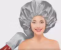 Santa Clara, Touca de cetim Difusora Hot antifrizz, prata, 1un