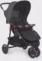 Cosco Kids, Carrinho de Bebê, Toffy, Preto Absoluto