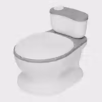 Penico Infantil OHANA BABY Troninho Privadinha Cinza - Desfralde Divertido, Assento Ergonômico, Resistente até 50kg (Cinza)