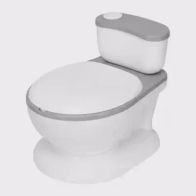 Penico Infantil OHANA BABY Troninho Privadinha Cinza - Desfralde Divertido, Assento Ergonômico, Resistente até 50kg (Cinza)