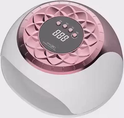 Cabine Sun S9 UV/LED 268W para Unhas em Gel com 57 LEDs, Branco e Rosa