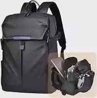 Romantic Crown Mochila Masculina Couro Impermeável Reforçada para Notebook
