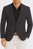 Blazer Linho Slim Alfaiataria Moderna 2 Botões Premium Masculino