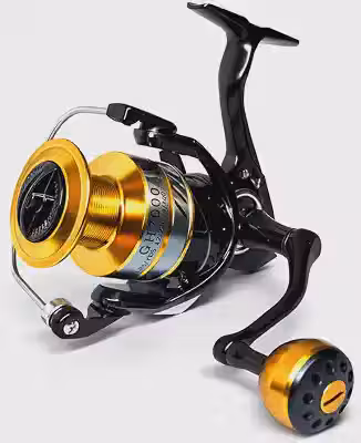 MOLINETE DE PESCA PESCARIA PESADA ALTO MAR GH 7000-13 ROLAMENTOS - DRAG:22KG - CARRETEL E MANIVELA EM ALUMINIO - PESCA PRAIA, PEIXE GRANDE, PEIXES DE COURO, PINTADO, DOURADO, PACU