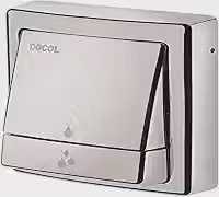 Docol Acabamento para Válvula de Descarga Square Salvágua Metal - Cod.Novo: 90004495006 Cod.Antigo: 00449506