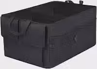 Organizador Porta Malas Carro Dobrável Impermeável com Alça, Divisórias e Bolso Externo, Baú Multiuso para Veículos, Viagens e Uso Diário
