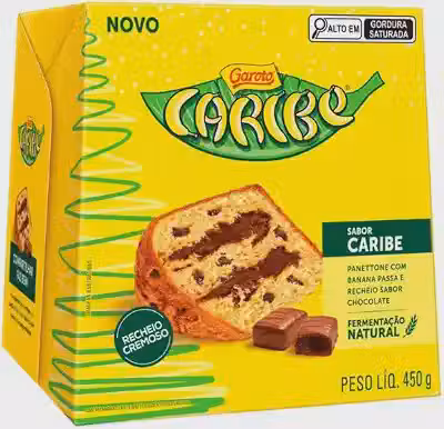 Panettone Caribe Garoto 450g