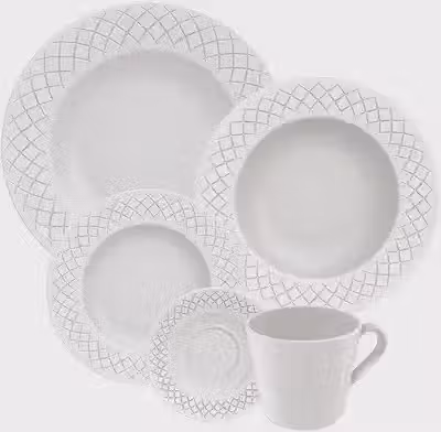 Aparelho de Jantar Tramontina Ingrid em Porcelana 20 Peças