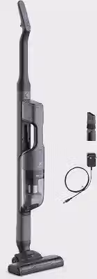 Aspirador de Pó vertical portatil bateria Ergorapido 2 em 1 Electrolux 30 min luz frontal LED escova rotativa aspira escova capacidade 950ml ERG019 Bivolt Azul