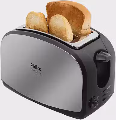 Philco Torradeira, French Toast Inox, 900w, Preto, 220V, Função Cancelar