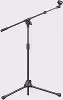 Pedestal Suporte para Microfone Girafa Regulável com Cachimbo e Presilha