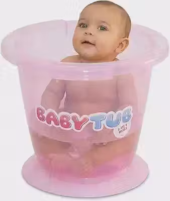 Banheira Ofurô BabyTub Rosa Claro 0-6Meses: Relaxa e Alívia de Cólicas