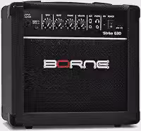 Amplificador Cubo Para Guitarra Borne Strike G30 Preto 15W Bivolt Automático