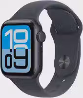 Apple Watch SE 3 GPS + Cellular, Caixa em alumínio meia‑noite de 40 mm com Bracelete desportiva meia‑noite - P/M
