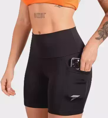 Short Academia Feminino Fitness com Bolso de Compressão Bermuda Feminino Corrida