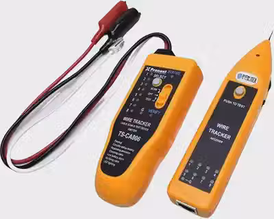Kit Testador e Localizador de Cabos de Rede RJ45/RJ11, Identificador de Cabos com Zumbidor, Teste de Continuidade, Localização de Falhas, Alcance de até 305m, Profissional para Redes e Telefonia​