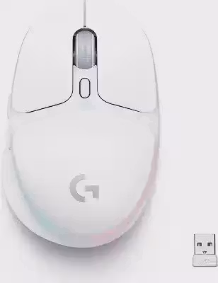 Mouse Gamer Sem Fio Logitech G705 LIGHTSPEED com RGB LIGHTSYNC, Design Compacto, 6 Botões Programáveis, Bateria Recarregável, Conexão Bluetooth, Compatível com Windows, macOS, iPadOS, iOS