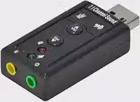 ADAPTADOR PLACA DE SOM USB 7.1 CANAIS VIRTUAL AUSB71 - VINIK