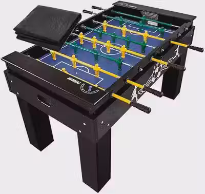 Mesa de Pebolim Totó Elite Preta KLOPF 1080 + Capa Impermeável
