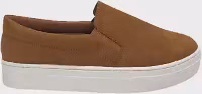 Tenis Feminino Casual Slip On Suede Cores Numeração Especial Confortavel