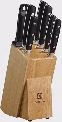 Electrolux Kit 6 Facas de Aço Inox, Afiador e Cepo de Bambu