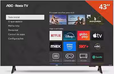 TV AOC Smart 43' Roku TV Full HD 43S5155/78G
