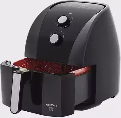 Fritadeira Air Fryer Britânia 5,5L 1500W BFR50 Redstone 220V