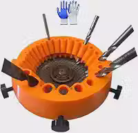 Afiador de brocas, acessório de moagem de broca elétrica, moedor de broca antigo, moedor de ângulo de lâmina gigante para brocas de moagem, brocas de 2 a 13 mm para moagem de 125 mm (1 peça)