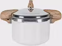 Brinox - Panela de Pressão Antiaderente com Fundo de Indução 5,4L - Vanilla