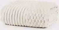 Cobertor Grosso Toque Aveludado Ultra Soft 280grs 3D Relevo Manta Macio e Quente (Casal, Zurique Off-White)