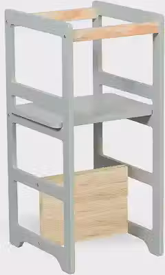 Decoratta Torre de Aprendizagem Montessori 4 em 1 Laqueada Verde Chá