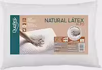 Travesseiro Natural Látex, Alto, para fronha 50cmx70cm, Branco, Duoflex