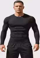 Camisa Térmica Masculina UV Preta - Segunda Pele Manga Longa