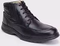 Bota Coturno Masculina Capiau Couro Legítimo Anatomic Comfort Gel | Sola Flexível Costurada, Ideal para Trabalho e Dia a Dia