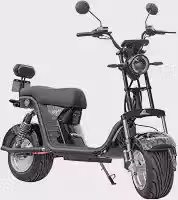 SCOOTER BICICLETA ELETRICA WX-11 WEHAWK 1000W BAT 60V 20AH 2 LUGARES PRETA