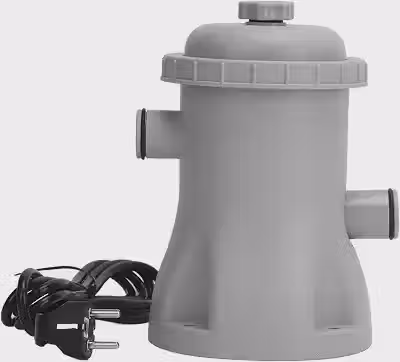 Generic Bomba de Filtro de Piscina, Bomba Limpeza Piscina 330 Galões, Filtragem Circulação para Acima do, Compacto, Baixo Ruído, (Plugue UE 220V)
