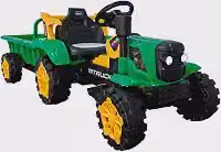 Bang Toys Trator Elétrico com Caçamba 12v Recarregável Verde