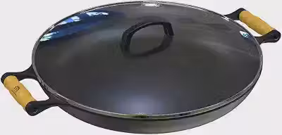 Frigideira Paella de Ferro Fundido Alça Madeira TV 40cm