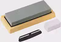 Kit de Pedra de Amolar Dupla Face 400/1000 para Facas