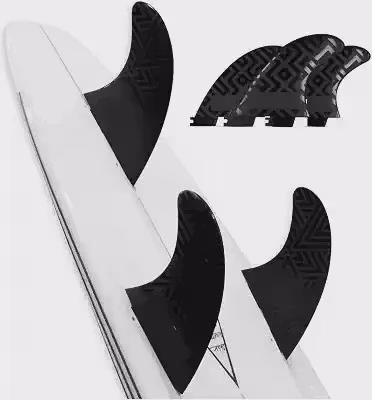 Jogo de Quilhas Soul Fins Para Pranchinha SUP Triquilha Encaixe Copinho FCS 2 Modelo Economy Rigida