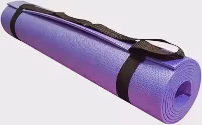 Tapete de Yoga em EVA com Alça de Transporte 170x60 cm Preto Ideal para Exercícios e Meditação