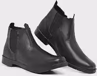 Botina Bota Masculina de Couro Legítimo com Solado de Pneu Resistente