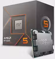 Processador AMD Ryzen 5 8400F (AM5/ 6 Cores/ 12 Threads/ 4.7 GHz/ 22MB Cache/Sem Vídeo/Com Cooler)