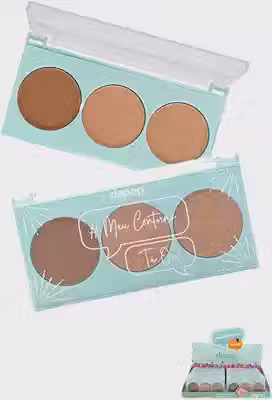 Paleta Contorno Facial DP 2383 Trio de Maquiagem - Dapop